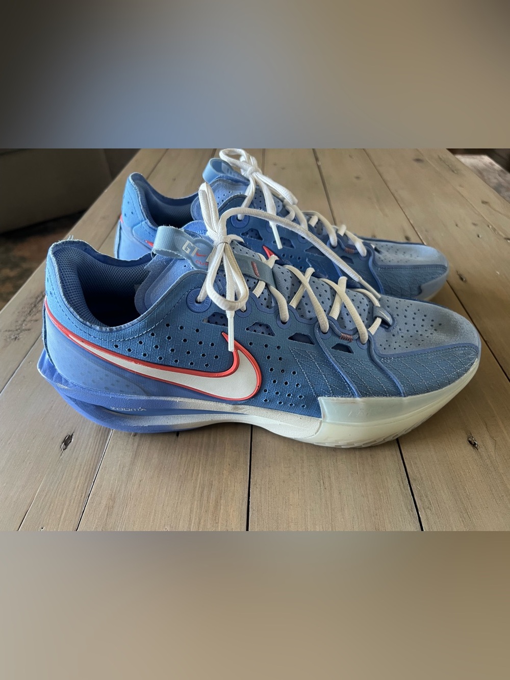 Nike GT Cut 3 Air ZoomX UNC Royal Pulse White Basketball Shoes 13